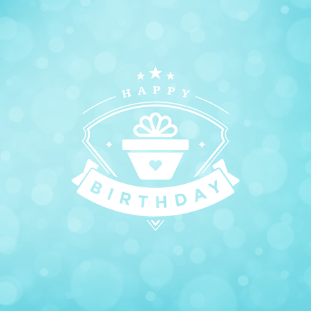 Happy Birthday Greeting Card Design Vector Template.のイラスト素材