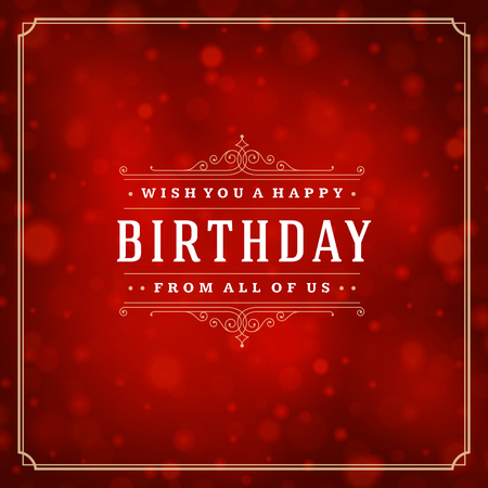 Happy Birthday Greeting Card Design Vector Template.のイラスト素材