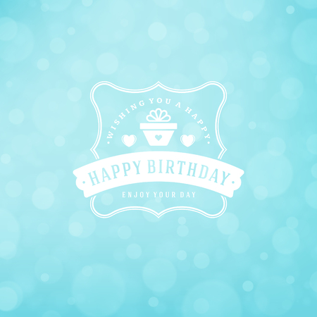 Happy birthday greeting card design vector illustration.のイラスト素材