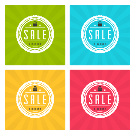 Sale Banners or Labels Vector Design Set.のイラスト素材