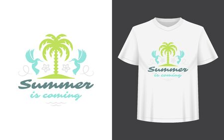 Summer quote or saying can be used for t-shirt, mug, greeting cardのイラスト素材