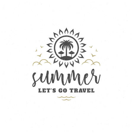 Summer quote or saying can be used for t-shirt, mug, greeting cardのイラスト素材