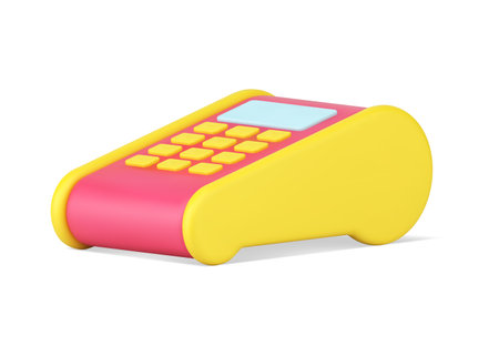 Payment terminal 3d icon isolated vector illustrationのイラスト素材