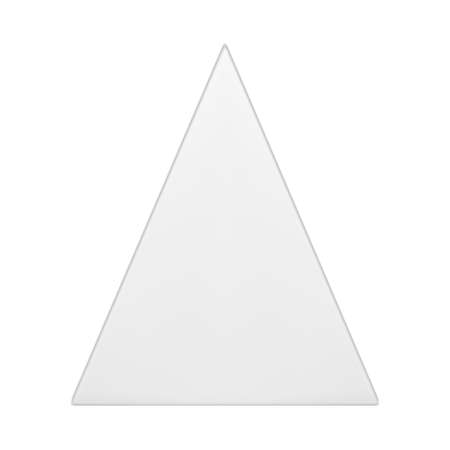 Glossy white realistic triangle elegant shape decorative design 3d template vector illustrationのイラスト素材