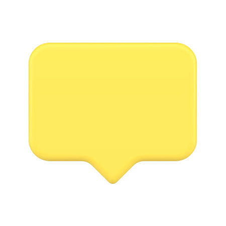 Yellow empty quick tips social networks follow like message alert template realistic vector