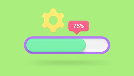 Battery level accumulator capacity charge bar scale percent banner 3d icon realistic vector...