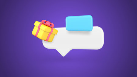 Best prices sale discount commercial special offer gift box quick tips 3d icon realistic vector...