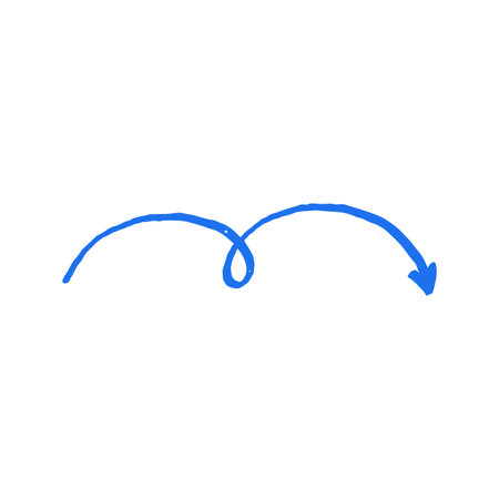 Dynamic grunge texture arrow shape for creative design. Hand drawn whimsical doodle sketch....