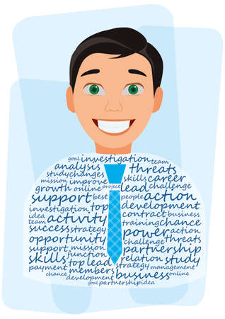Smiling business manのイラスト素材