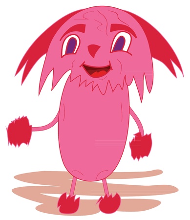 pink monsterのイラスト素材