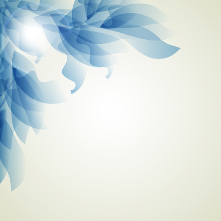 vector illustrator of Abstract artistic Background with blue floral elementのイラスト素材