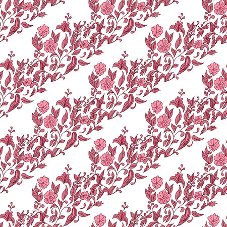 illustrator of Hand drawing floral backgroundのイラスト素材