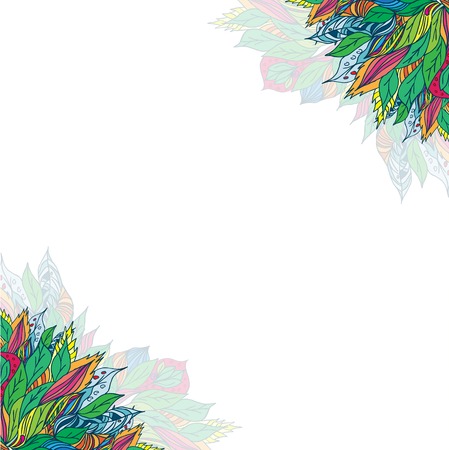 Vector illustration of Wedding card or invitation with abstract floral backgroundのイラスト素材