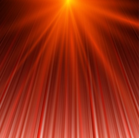 Vector illustration of magic abstract background in orange colorのイラスト素材