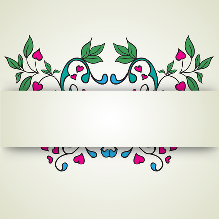 abstract flowers on a light background for textのイラスト素材