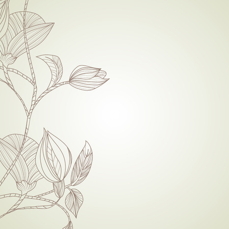floral backgroundのイラスト素材