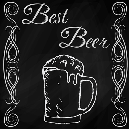 hand drawn sketch of beerのイラスト素材