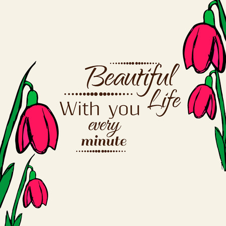 floral backgroundのイラスト素材