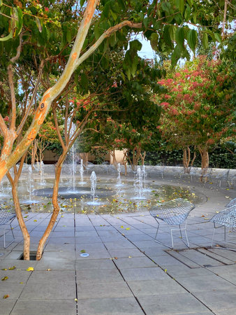 Fountain group in Galitsky Park, Krasnodar Park.