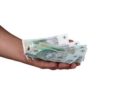 money in your handの写真素材