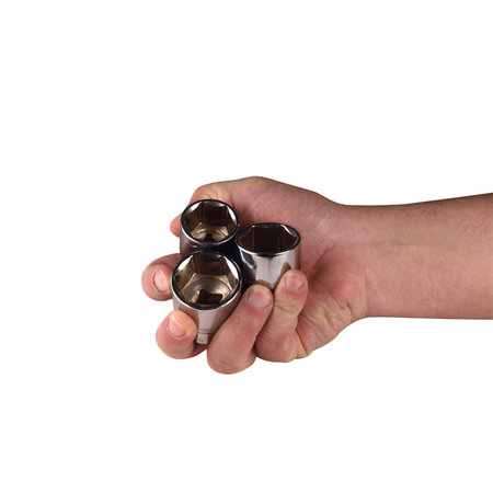 socket wrenches in your hand