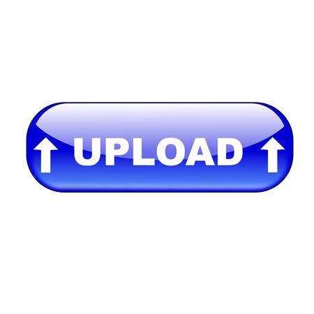 button for sending data to the internet on a white backgroundの写真素材