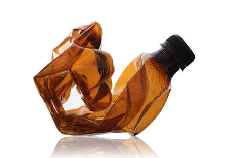 large plastic bottle on a white backgroundの写真素材