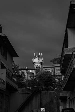 View on Montespertoli water tankのeditorial素材