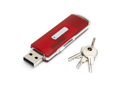 USB flash drive with a keys