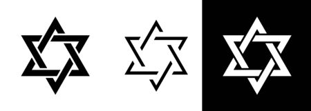 ?Magen David? (The Shield of David, or The Star of David, or The Seal of Solomon), the Jewish Hexagram. Traditional Hebrew sign and one of the main symbols of Israel, Judaism and Jewish identity.のイラスト素材