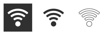 Wireless and wifi icon. Internet Connection. Remote internet access collection.のイラスト素材