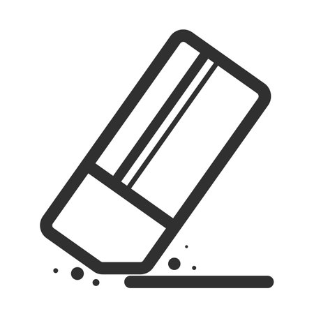 Eraser icon, vector eraser icon, in trendy flat style isolated on white background. Eraser icon image, Eraser icon illustrationのイラスト素材