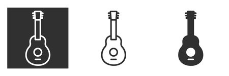 guitar icon   isolated sign symbol vector illustration, symbol of musical instruments, music and songs.のイラスト素材