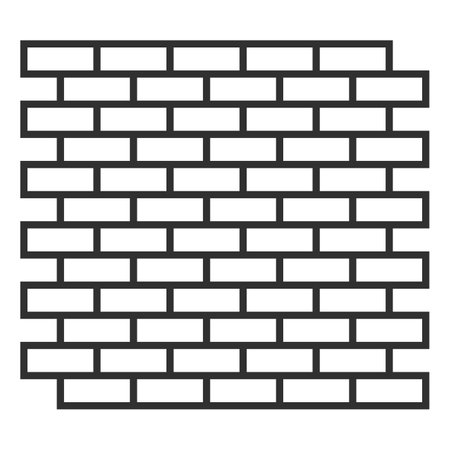White brick wall. Seamless texture. Construction, renovation and brickwork. Vector illustrationのイラスト素材