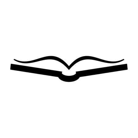 Open book vector icon. filled flat sign for mobile concept and web design. Book pages glyph icon.のイラスト素材