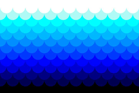 Seamless vector pattern with lines and waves. endless background. sharp waves. Nature abstract sea background hd blue waves modern seamless pattern. vector illustrationのイラスト素材