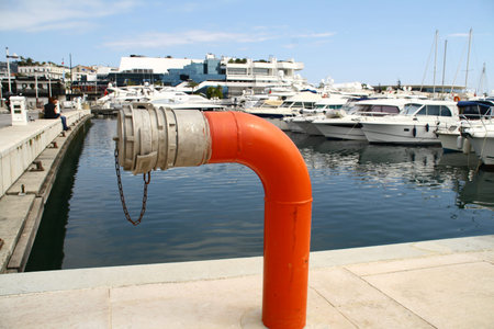 cannes, alpes-maritimes, france, promenade des anglais, 03.27.2017, harbor with yachts and sailing...