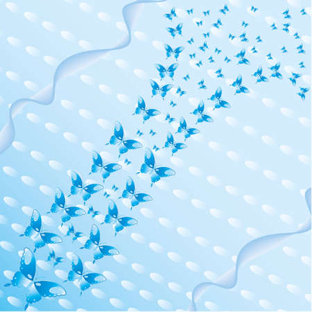 Butterflies in the airのイラスト素材