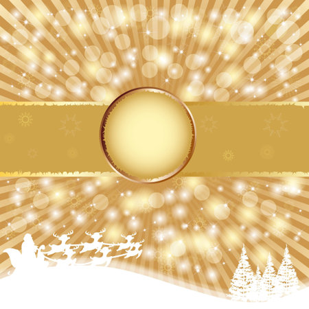 Christas backgound with gold colorのイラスト素材