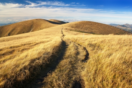 early evening or late afternoon autumnal view from Velka Fatra mountains の写真素材