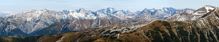 panoramic view of Rohace, West Tatra mountains, Slovakia, Poland の写真素材