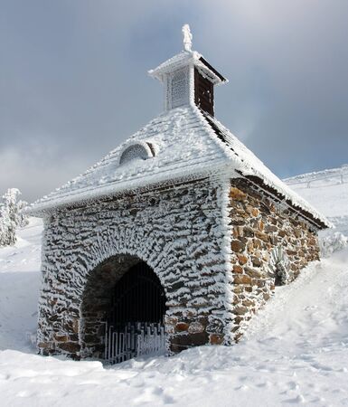 vresova studanka - heathery spring - jesenik czech republicの写真素材
