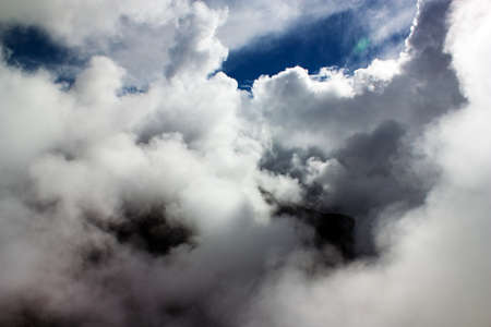 beautiful cloud on mountainsの写真素材
