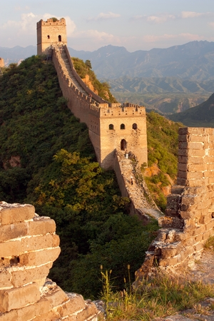 Evening Great Wall - China の写真素材