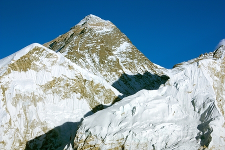 evening view of everest from kala pattharの写真素材