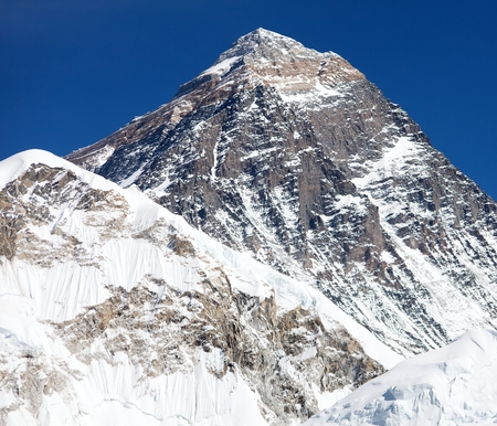 Top of Mount Everest - way to Everest base camp - Nepalの写真素材