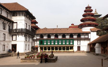 KATHMANDU, NEPAL, 13TH DECEMBER 2014 - Hanuman Dhoka, old Royal Palace, Durbar Square in Kathmandu, Nepalのeditorial素材
