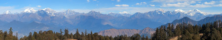 Panoramic view from Khaptad national park, mount Saipal, great himalayan trail, Rara to Khaptad trek...