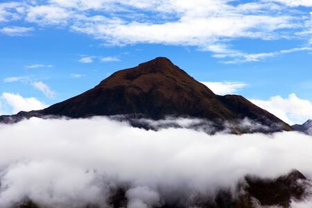 view from Choquequirao trekking trail, Cuzco area, Machu Picchu area, Peruvian Andesの写真素材