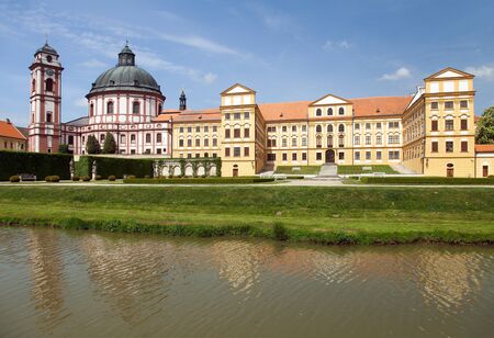 Jaromerice nad Rokytnou castle from 18th century, South Moravia, Czech Republic, Central Europeのeditorial素材